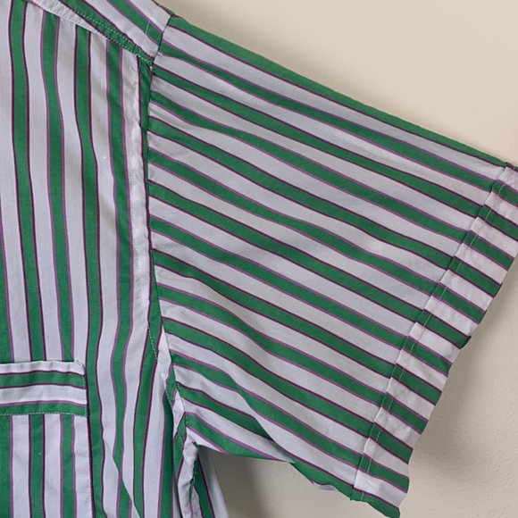 Vintage Striped Short Sleeve Shirt By Paolo da Barberino Men's Large - Picture 3 of 12